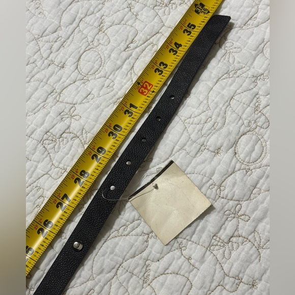 Michael Michael Kors Synthetic Leather Stud Logo Black Size Small Belt - Picture 8 of 11